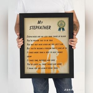 Wall Art Print/Gift for Father's Day/Stepfathers